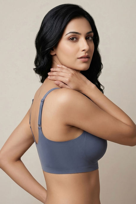 Zivame Padded Non Wired Full Coverage Bonded Tshirt Bra - Twillight Purple — image 2